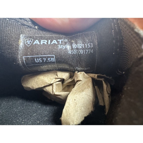 Ariat Brown Serape Stripe Slip-On Loafers Women's Size 7.5B Casual Runs Small 7 - Picture 9 of 10